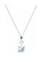 Swarovski Dazzling Swan Y Necklace Constantine Amulet