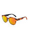 Italia Independent Women's Sunglasses with Orange Frame and Orange Mirror Lens 0900.PIX.055