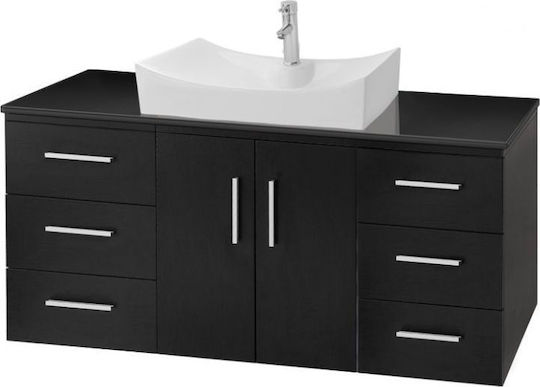 Gloria Lego Πάγκος με Νιπτήρα L54xD46xH45cm Wenge