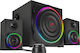 SpeedLink Gravity Carbon RGB 2.1 Wireless Speakers with RGB and Bluetooth 120W Black