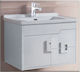 Gloria Hotel Blat fără Lavoar L77xW45.5xH48cm Alb