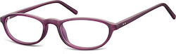 Sunoptic Plastic Eyeglass Frame Purple CP131E