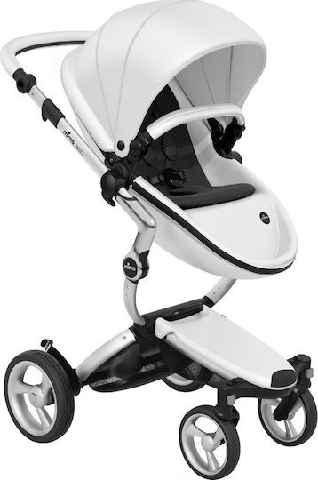 Mima Πολυκαρότσι Xari Snow White Seat / Aluminium Chassis / Black Cushion