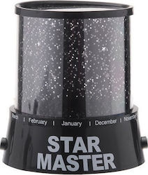 Epsilon Toys Lumini LED Lampă de proiecție pentru copii Star Master cu Proiecție de Stele Negru
