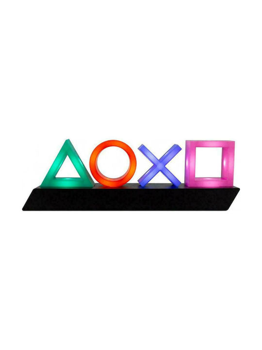 Paladone Παιδικό Διακοσμητικό Φωτιστικό PlayStation Light Icons με Εναλλαγές Χρωματισμών Πολύχρωμο 30x10cm