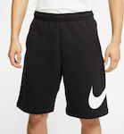 Nike Sportswear Club Αθλητική Ανδρική Βερμούδα Μαύρη