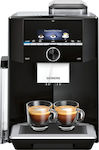 Siemens TI923309RW Automatic Espresso Machine 1500W Pressure 19bar for Cappuccino with Grinder Black