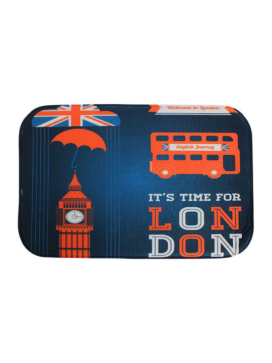 Keskor Covoraș de Baie London Bus 54001-3 Albastru 39x56buc