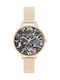 Olivia Burton Watch with Pink Gold Metal Bracelet OB16GD33