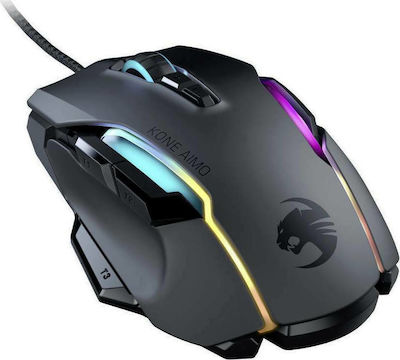 Roccat Kone AIMO Remastered Wireless RGB Gaming Mouse 12000 DPI Negru