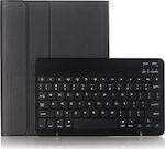 Klappdeckel Synthetisches Leder mit Tastatur Englisch US Schwarz (iPad 2019/2020/2021 10.2'') 104100220A
