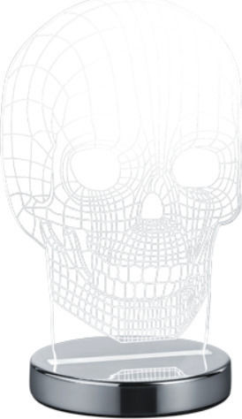 Trio Lighting Lămpi Decorative Pentru Masă Skull LED Bianco Reglabil Iluzie 3D 12x12x21cm