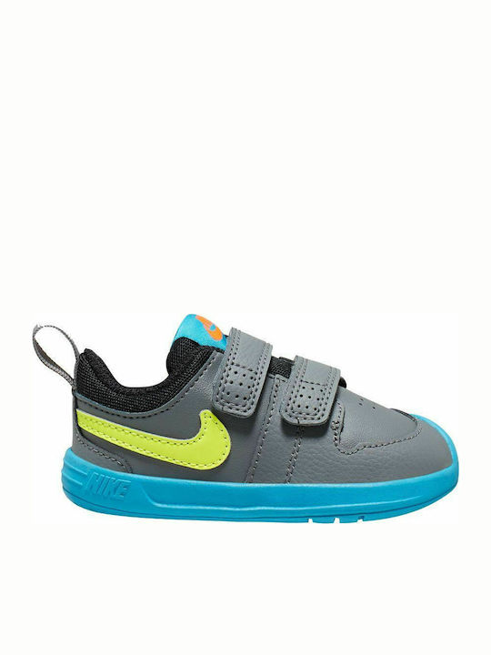 Nike Παιδικά Sneakers Pico 5 με Σκρατς Γκρι