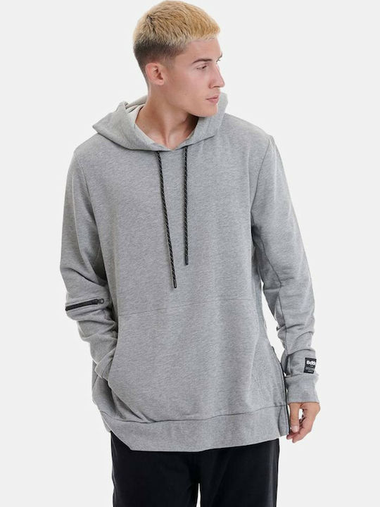 BodyTalk 1192-951525 Herren Sweatshirt mit Kapuze und Taschen Grey Melange 1192-951525-54680