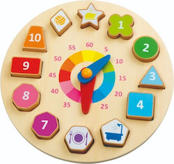 Andreu Toys Baby-Spielzeug Daily Actions Clock aus Holz für 24++ Monate