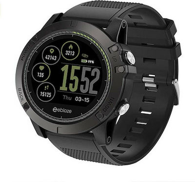 Zeblaze Vibe 3 HR Smartwatch with Heart Rate Monitor (Black)