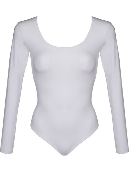 Helios Women's Underwear Bodysuit White