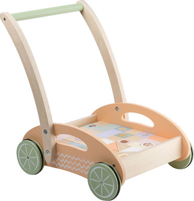 Joueco The Wildies Family Baby Walker for 12++ Months Beige