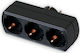 Sonora VPAB300 T-образен елемент 3 Позиции Черен