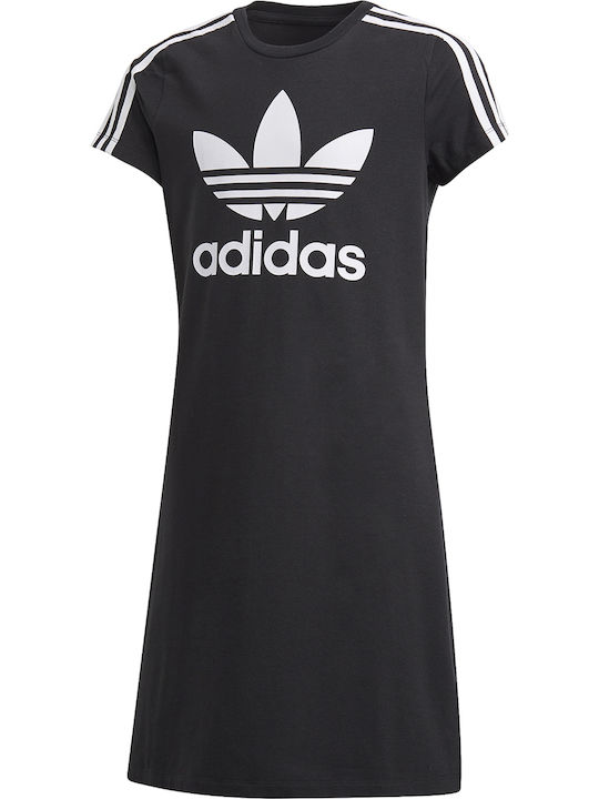 Adicolor Kinderkleid Kurzärmelig Schwarz