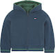 Tommy Hilfiger Kids Cardigan Hooded Navy Blue