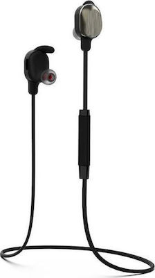 WK Sporty BT BD350 In-ear Bluetooth Handsfree Căști cu Rezistență la Transpirație Negrα