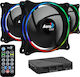 Aerocool Eclipse 12 Pro Вентилатор За Кутия 120мм (1200rpm / 32.1cfm) С ARGB Осветление И Свързване 6-Pin 3бр