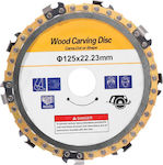 WOOD CARVING DISC Δίσκος Κοπής Ξύλου 125mm με 9 Δόντια