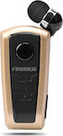 Fineblue F910 In-ear Bluetooth Handsfree Ακουστικό Χρυσό