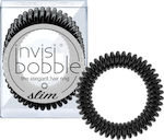 Invisibobble Slim 3τμχ Spule Haargummis Schwarz 3Stück