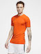 Nike Park VII Men's Athletic T-shirt Short Sleeve Dri-Fit Orange