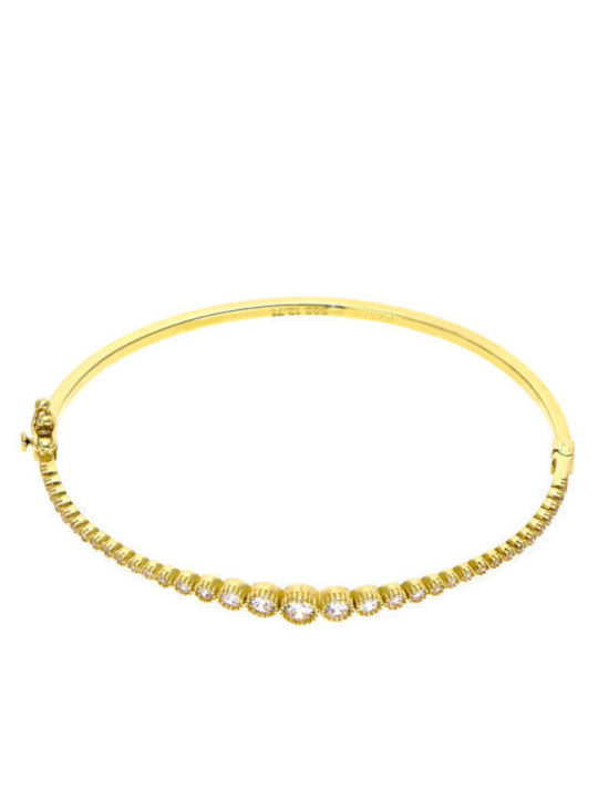 Gold Bracelet 14K with Zircon BR03965 (Women's)