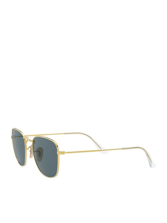 Ray Ban Frank Γυαλιά Ηλίου με Χρυσό Μεταλλικό Σκελετό και Μπλε Φακό RB3857 9196R5