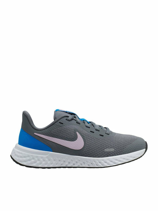 Revolution 5 Gs Αθλητικά Παιδικά Παπούτσια Running με Κορδόνια Γκρι