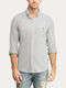 Ralph Lauren Men's Shirt Long Sleeve Cotton Gray