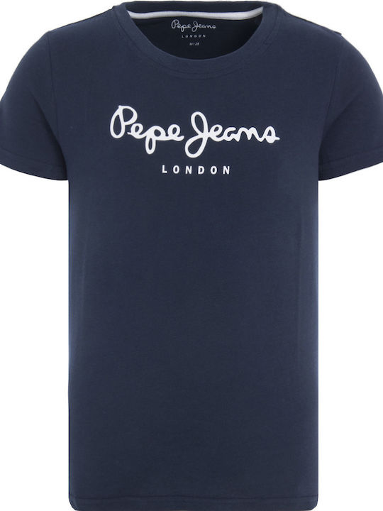 Pepe Jeans Kinder-T-Shirt Blau ART