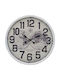 Inart Wanduhr Hölzernes Ecru Ø60cm