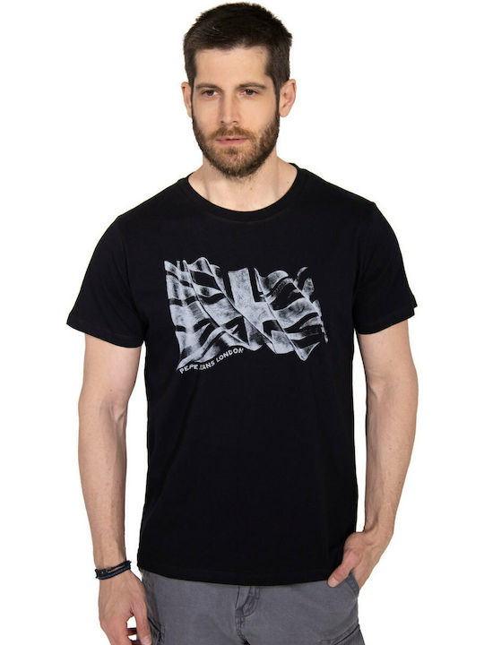 Pepe Jeans Betrand Herren T-Shirt Kurzarm Schwarz