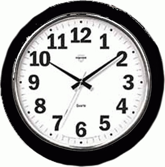Virtime Стенен часовник Пластмаса Кафяв Ø30см
