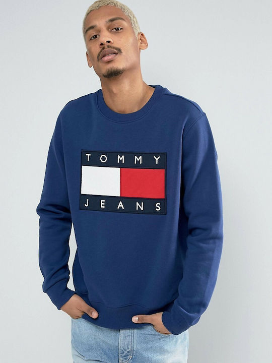 Tommy Hilfiger 90s M7 Men s Sweatshirt Blue DM0DM01657 408