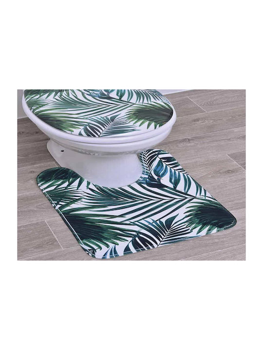 Evideco Badematte Mikrofaser Toilette 7702635 Green 45x50cm