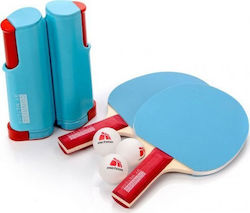 Meteor Sunrise Rollnet Ping Pong Racket Set for Beginner Players