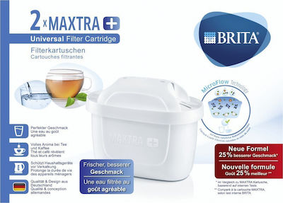 Brita Ersatz-Wasserfilter für Kanne aus Aktivkohle Maxtra+ 2Stück