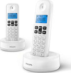 Philips D161 Telefon fără fir Duo Alb
