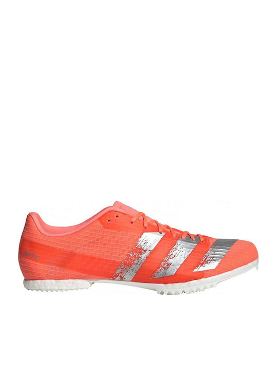 Adidas Adizero MD Ανδρικά Αθλητικά Παπούτσια Spikes Signal Coral / Silver Metallic / Cloud White