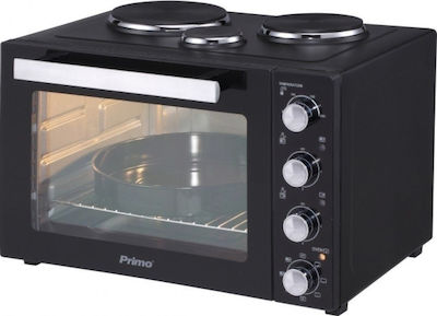 Primo PREO-40253 Electric Countertop Oven 50lt with 3 Burners and Hot Air Function