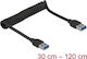 DeLock USB 3.0 Cablu USB-A - USB-A Negru 0.3m 85348