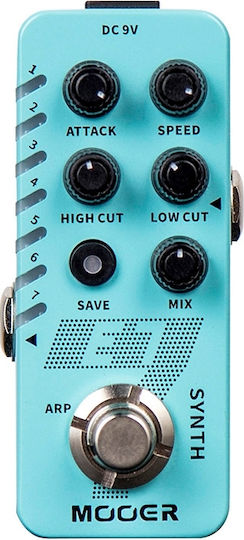 Mooer E7 Polyphonic Guitar Πετάλι Effect Synthesizer Ηλεκτρικής Κιθάρας και Ηλεκτρικού Μπάσου
