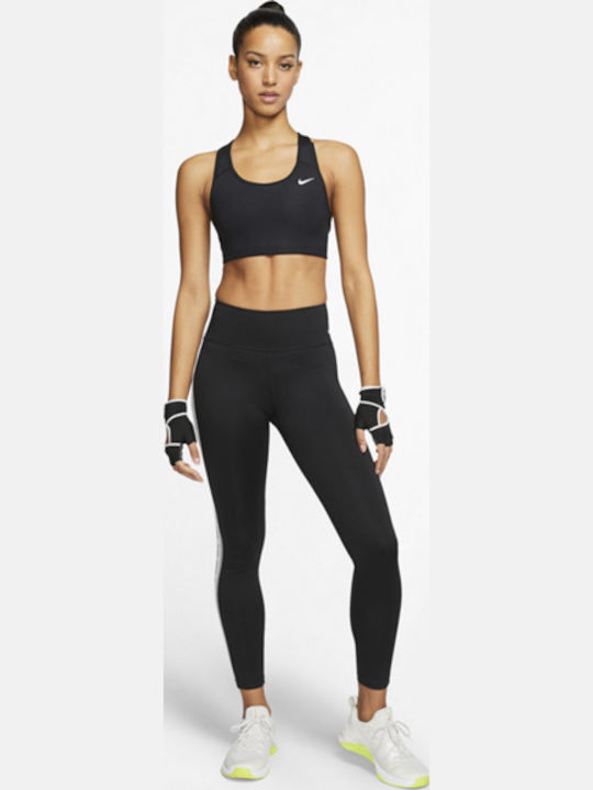 Nike Swoosh Women's Athletic Sports Bra Black