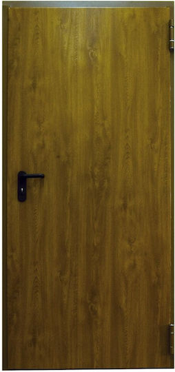Tür Feuerschutztür Verzinkter Stahl MBK07-DW205-100 Wooden Shade 100x205cm